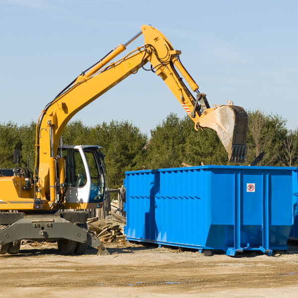 what are the rental fees for a residential dumpster in Palmerton